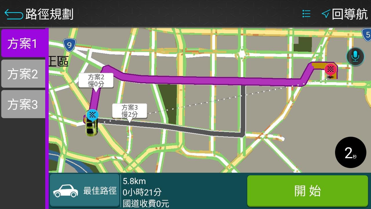 開始導航